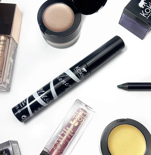 Vista 4 de Kokie Cosmetics Volume + Length Mascara, negro, 0.32 onzas