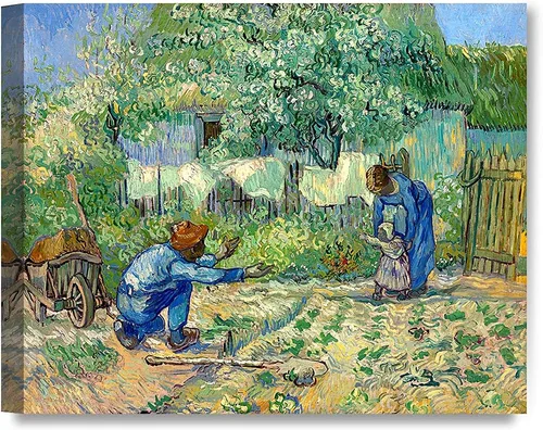 Vista 44 de Serie de pinturas de Vincent Van Gogh (favoritos). Reproducción de arte clásico de Van Gogh, impreso en lienzo, Algodón, Almond Blossom, 16x20
