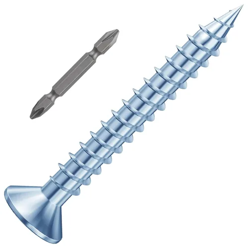 Vista 30 de Wensilon # 4X1 (460PCS) Tornillo de madera negro de cabeza plana 3X25, cabeza plana autorroscante de metal rápido
