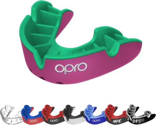 Vista 16 de OPRO Protector bucal moldeable de nivel plateado, ajuste esencial (negro/rojo) para niños y jóvenes, protector bucal de boxeo para artes marciales