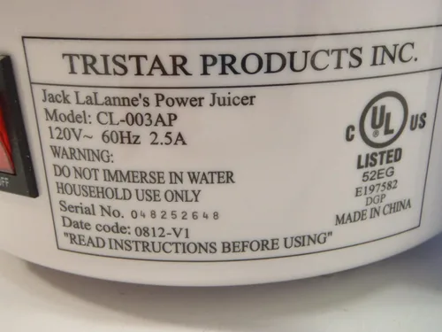 Vista 3 de Tristar Jack LaLanne Deluxe Juice Machine