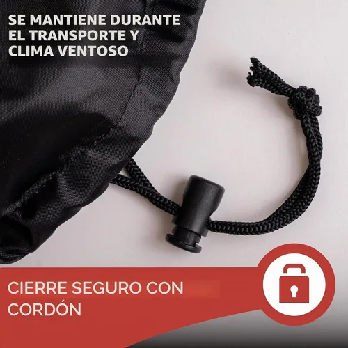 Vista 7 de Cubierta resistente para soplador de nieve, Basic 210D, ajuste estándar, color negro