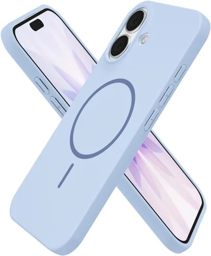 Vista 168 de Oakxco Funda de Silicona Mag Safe para iPhone 12 Pro Max, Funda Magnética Delgada y Fina Compatible con Carga Inalámbrica MagSafe, Bonita Funda
