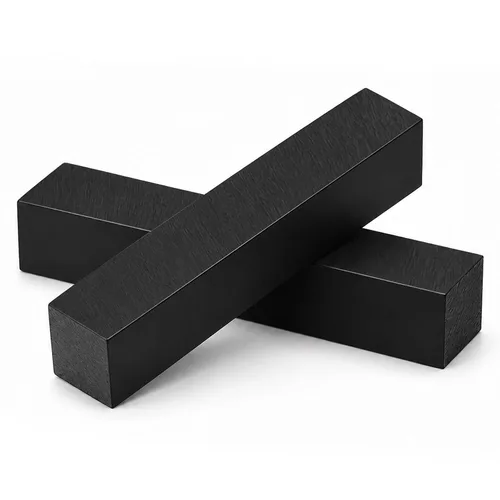 Vista 10 de 2 Pcs HDPE Plastic Blocks, 1 x 4 x 12 Inch, Black Negro2Pack