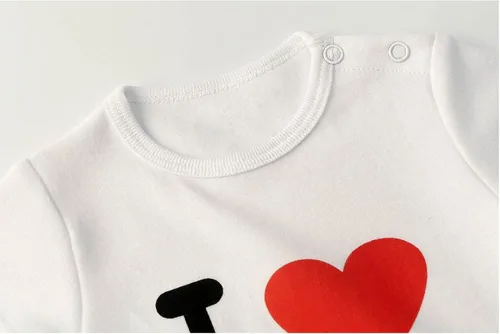 Vista 3 de ZAV Ropa de bebé unisex para bebés gemelas I Love Papa I Love Mama
