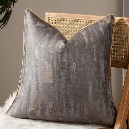 Vista 15 de vctops Funda de cojín decorativa abstracta gris de lujo, funda de cojín cuadrada suave para sofá, dormitorio, automóvil