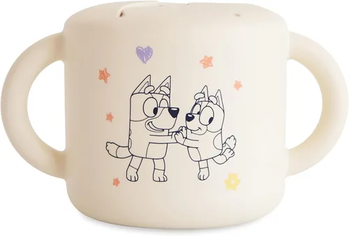 Vista 19 de mushie - Taza para merienda de silicona Contenedor de alimentos a prueba de derrames para niños pequeños y bebés (Abejas)