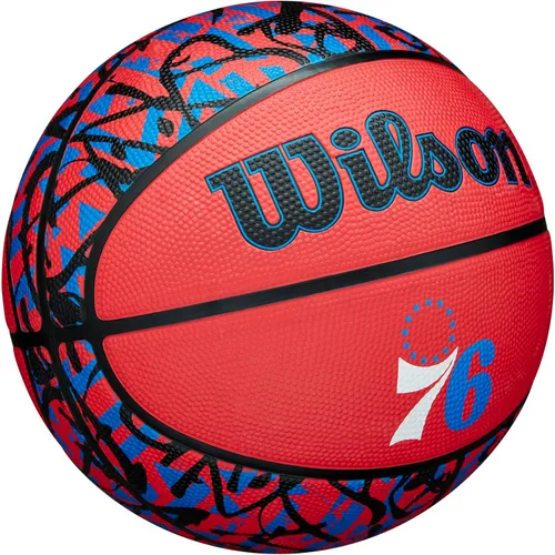Vista 2 de Wilson NBA Team Balones de baloncesto con diseño de grafiti - Talla 7 - 29.5