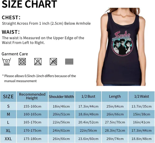 Vista 2 de Soda - Camiseta sin mangas estéreo para mujer, ajuste holgado, informal, sin mangas