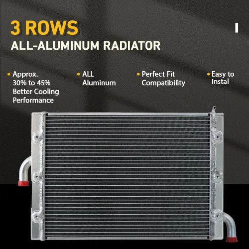 Vista 2 de Radiador de aluminio de 3 filas compatible con Polaris RZR 1000 XP S XP4 Turbo MD 2017-2020