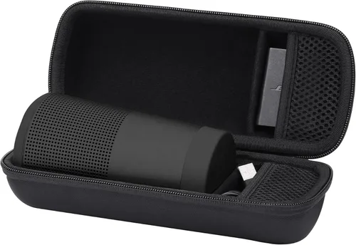 Vista 2 de co2CREA Funda rígida de repuesto para altavoz Bluetooth portátil Bose SoundLink Revolve Series II, carcasa negra