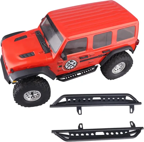 Vista 5 de Hobbypark Estribos de pedal lateral de metal placa de pie para escala 1/10 RC Crawler Car Axial SCX10 III AXI03007 Hop-ups Piezas de actualización