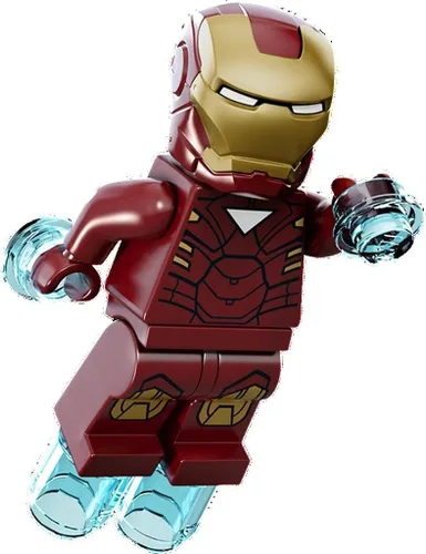 Vista 2 de LEGO Marvel Super Heroes Minifigure - Iron Man con triángulo en el pecho