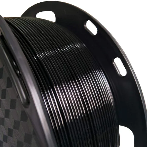 Vista 2 de Filamento PETG Pro negro de 0.069 pulgadas, filamento de impresión 3D de 2.2 lbs, carrete de 2.2 libras, material de impresora 3D, se adapta a