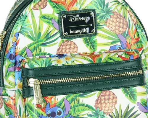 Vista 4 de Loungefly Disney Lilo & Stitch Hawaiian Pineapple - Mini mochila con estampado de piña, Multi, Mochila