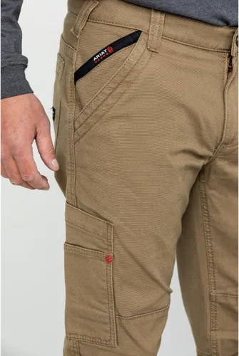 Vista 5 de Ariat Fr M5 Stretch Duralight - Pantalón de pierna recta apilable de lona para hombre
