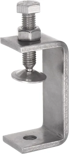 Vista 6 de uxcell Abrazadera en C de acero inoxidable con apertura de mandíbula de 1.811 in de ancho para carpintería Soldadura Edificio Montaje