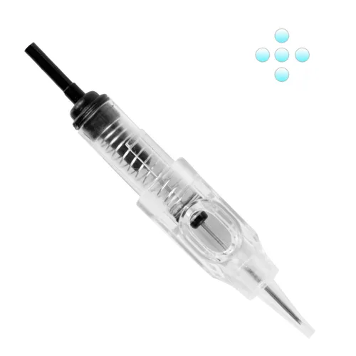 Vista 5 de CHUSE 3 cartuchos de pendiente desechables maquillaje permanente PMU tatuaje microblading agujas de máquina (10 piezas)