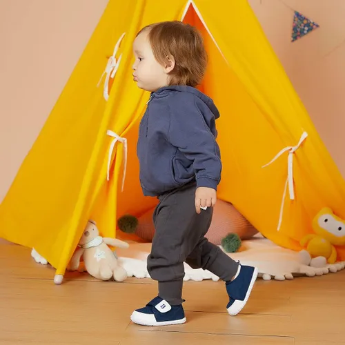 Vista 2 de BMCiTYBM Zapatos de bebé para niño y niña, zapatos de invierno cálidos antideslizantes para primeros pasos de 6 a 24 meses