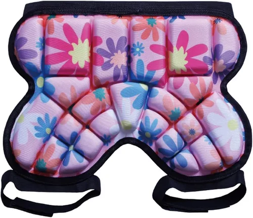 Vista 5 de Topeter Pantalones cortos de protección de cadera para niños, almohadilla protectora para el trasero, protector deportivo Azul