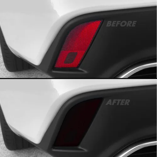 Vista 11 de Tinte de humo de vinilo precortado para Cadillac CT4 2020-2023 (20% humo oscuro, 1. luz trasera)