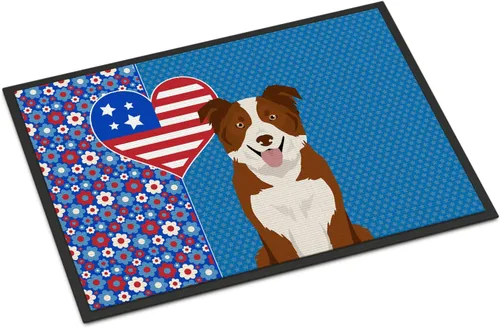 Vista 176 de Caroline's Treasures WDK5119JMAT Airedale Terrier USA - Tapete para interiores o exteriores, 24 x 36 pulgadas, tapete para puerta delantera
