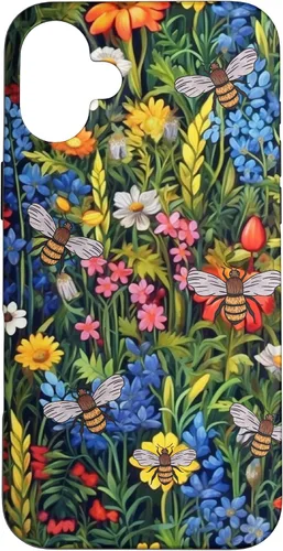 Vista 22 de Funda para iPhone 12 mini Bees And Wildflowers
