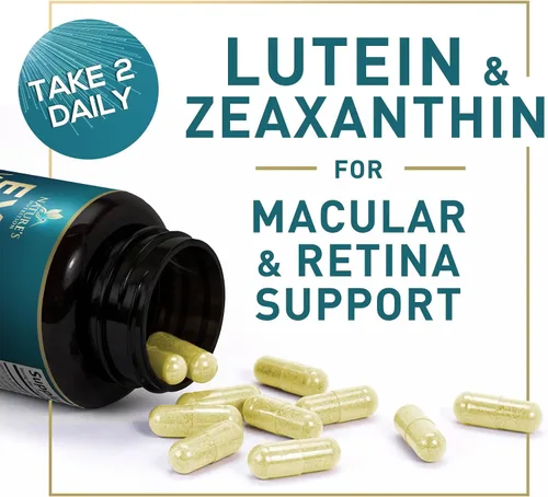 Vista 4 de Vitaminas para los ojos - Vitamina de salud ocular con luteína y zeaxantina - Visión Salud macular y apoyo para los ojos con zinc, vitaminas C E