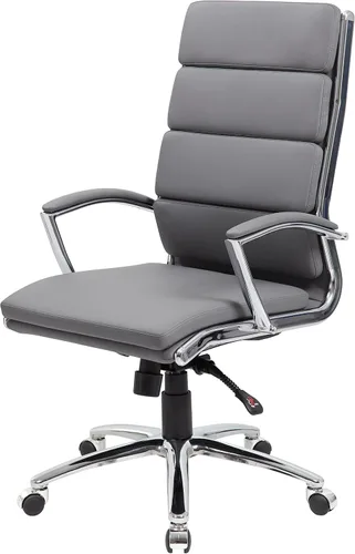 Vista 4 de Boss Office Products CaressoftPlus - Silla ejecutiva, color gris