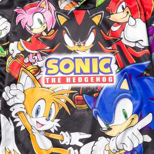 Vista 6 de SEGA Tails Sonic The Hedgehog Shadow - Sudadera con capucha de forro polar para niños pequeños a niños grandes