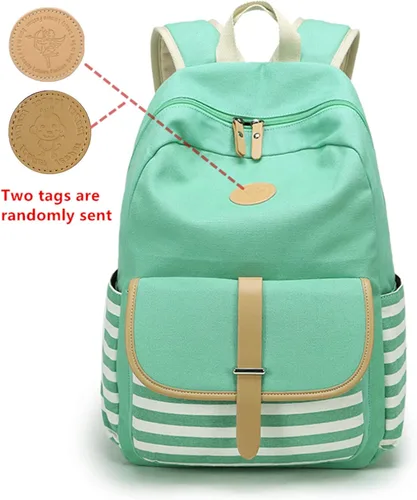 Vista 4 de Leaper - mochila escolar para niñas, mochila informal, bolsa de viaje con bolsillos laterales