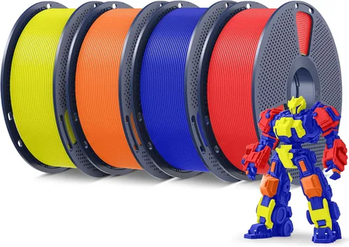 Vista 51 de SUNLU - Filamento PLA Plus para impresora 3D, 1.75 mm, bobina de 1 kg (2.2 lb), enrollado de forma ordenada, precisión dimensional ±0.02 mm