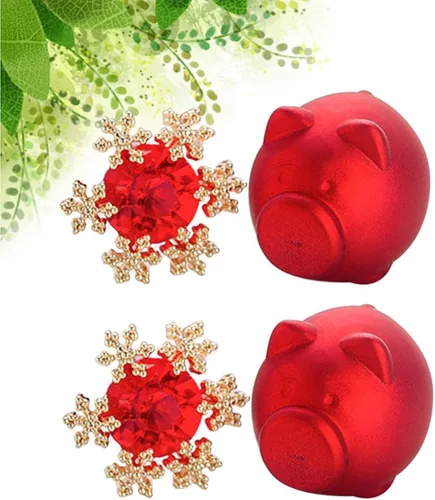 Vista 9 de Happyyyami - Pendientes de plata de ley con diseño de copo de nieve