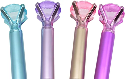 Vista 8 de Maydahui 24 bolígrafos de diamantes de tinta negra, retráctiles, diseño de metal brillante para niñas, mujeres, fiestas, día de San Valentín