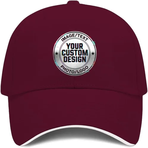 Vista 36 de Sombrero personalizado a granel Agregue su propio diseño aquí Sombreros personalizados Gorra de béisbol personalizada Hombres y mujeres