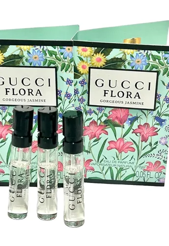 Vista 2 de Gucci Muestra de flora perfume Flora Gorgeous Jasmine Perfume Mujer EDP Spray 0.1 fl oz / 0.05 oz (juego de 3)