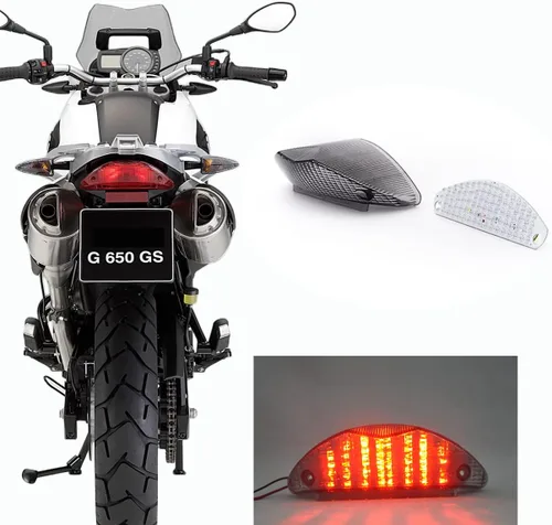 Vista 5 de Compatible con BMW - 2003-2008 F650GS, 2004-2007 F650GS Dakar, 2008-2016 G650GS, 2011-2015 G650GS Sertao; luz trasera LED de freno de la lámpara