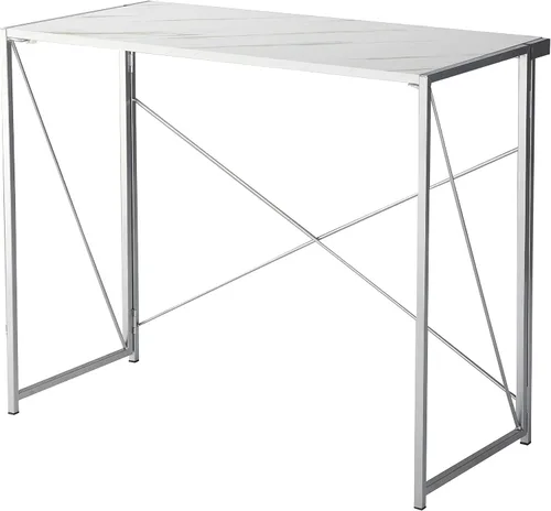 Vista 7 de Urban Lifestyle Escritorio plegable para computadora, mármol/plata