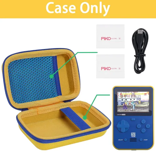 Vista 2 de Aenllosi Hard Carrying Case Compatible with Blaze Capcom Super Pocket Arcade Gaming Handhled,Mesh Pocket for USB Cable & Evercade Cartridges(Case