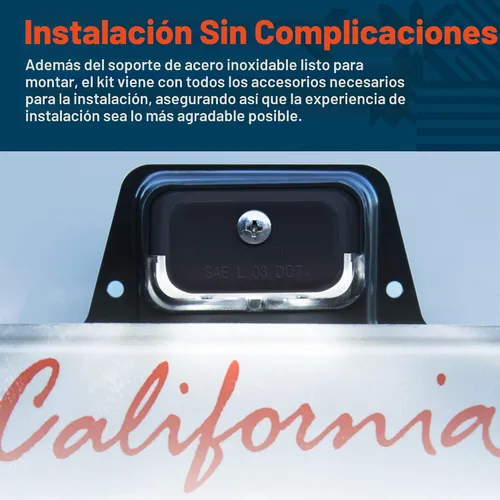 Vista 3 de True Mods - Luz LED negra para placa de matrícula para remolque de barco [montaje de soporte de acero] [DOT FMVSS 108] [SAE L] 12 V CC impermeable