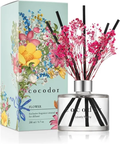 Vista 35 de COCODOR - Juego de difusor de varillas de junco, 3.4 onzas, difusor de aroma de brisa de abril con varillas, fragancia para el hogar, decoración