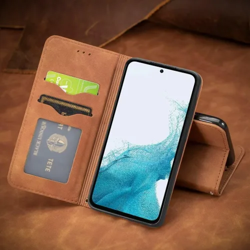 Vista 4 de Funda compatible con Xiaomi Poco X3 GT, tarjetero de piel sintética, compatible con Redmi Note 10 Pro (China) 5G con cierre magnético, soporte