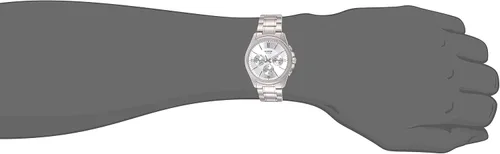 Vista 6 de Casio Enticer cronógrafo reloj de hombre con esfera blanca - MTP-1375D-7AVDF (A837), plateado, Cronógrafo