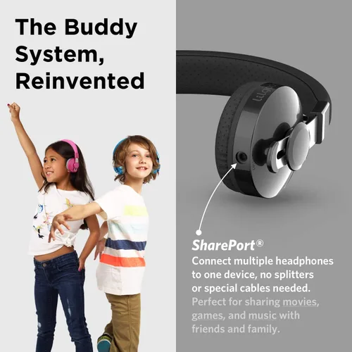Vista 5 de LilGadgets Untangled Pro Premium - Auriculares inalámbricos Bluetooth para niños (varios colores disponibles)