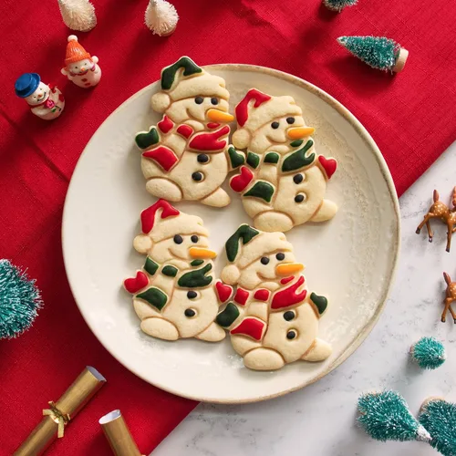 Vista 3 de Cortador de galletas de muñeco de nieve, 1 pieza - Bakerlogy
