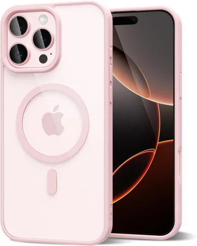 Vista 205 de oakxco Funda magnética transparente compatible con Magsafe, bonita funda delgada y transparente de poliuretano termoplástico no amarillenta, carcasa