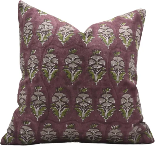Vista 14 de Fundas de almohada hechas a mano con estampado de bloques de 14 x 14 pulgadas, tela de lona de pato, decoración para sofá, cama, interior, exterior