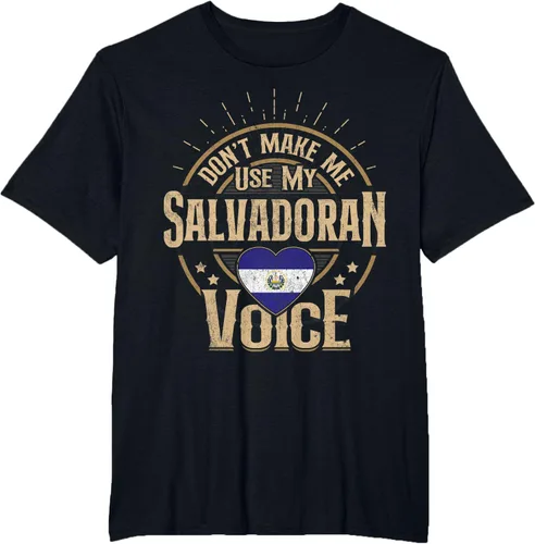 Vista 13 de Camiseta de recuerdos de la bandera de El Salvador para hombres y mujeres salvadoreños, Negro, S