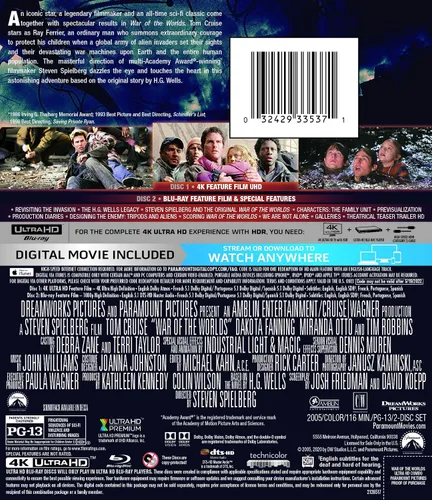 Vista 2 de War of the Worlds (4K UHD + Blu-ray + Digital)