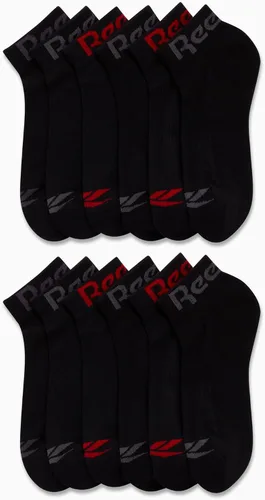 Vista 2 de Reebok Calcetines atléticos para hombre - Calcetines de rendimiento acolchados (12 unidades)